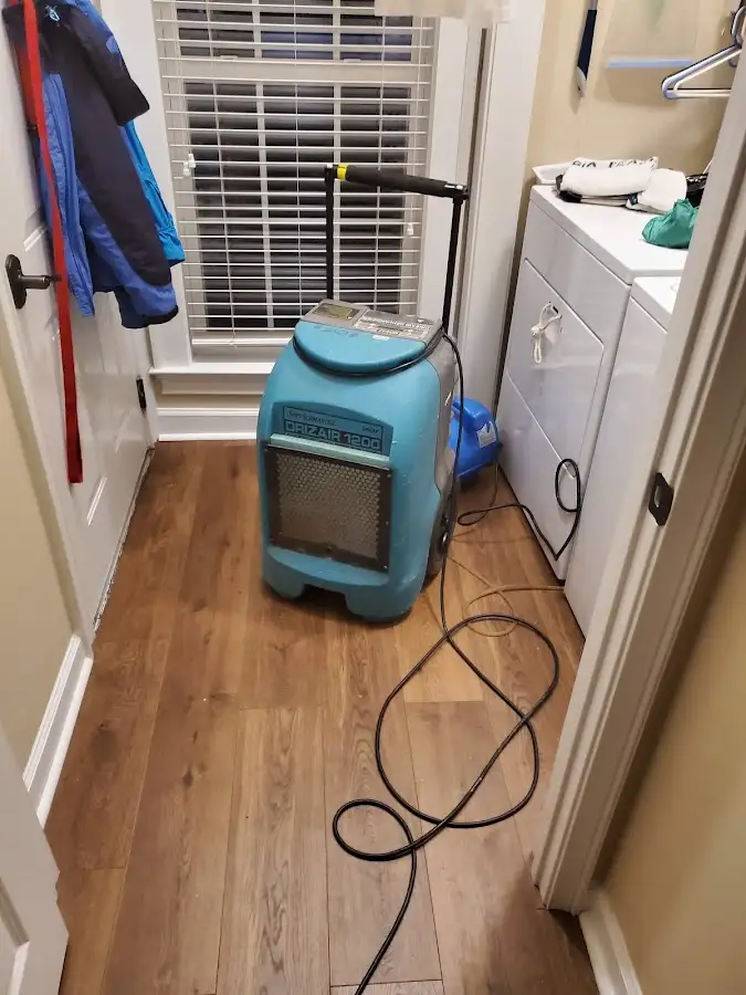 Commercial dehumidifier deployed for Flood Damage Cleanup in Morganton